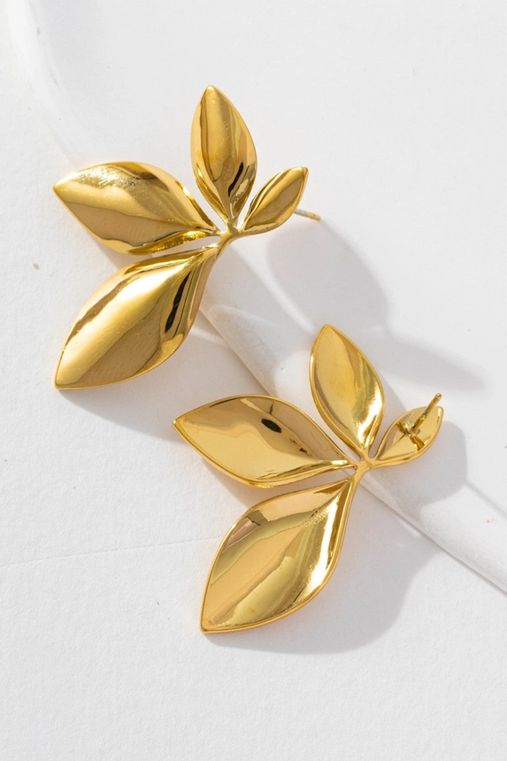 Aurelia Leaf Earrings - Image 3