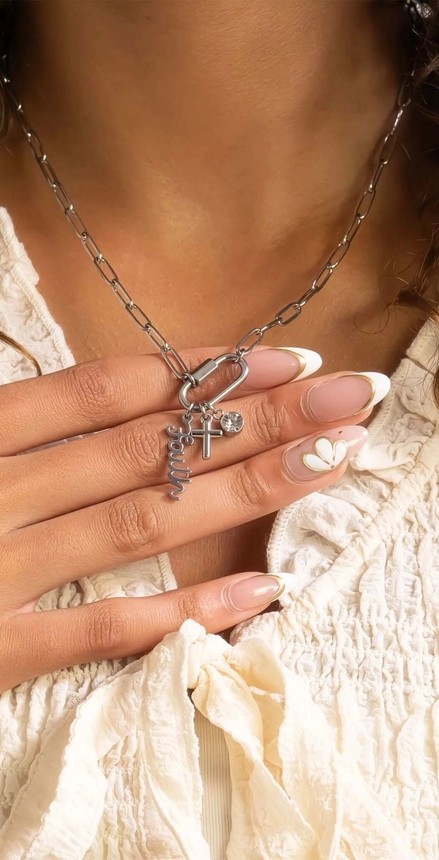 Faith Charm Necklace - Image 2